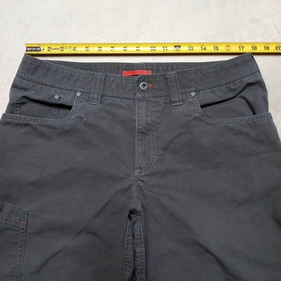 LL Bean Mens Shorts Size 35 Gray Cargo Canvas Casual Hiking Outdoor Camping - Picture 5 of 7